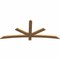 Ekena Millwork Alberta Smooth Timber Gable Bracket, Western Red Cedar, 72"W x 30"H x 1 1/2"D x 3 1/2"F, 10/12 Pitch GBW072X30X0204ALB00SWR - alternate 4